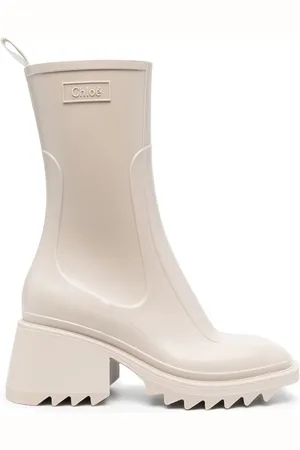 Chloé 70mm kraftige støvler med præget logo