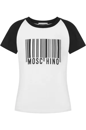 Moschino T-shirt med stregkode-tryk