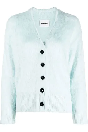 Jil Sander Børstet cardigan med V-hals