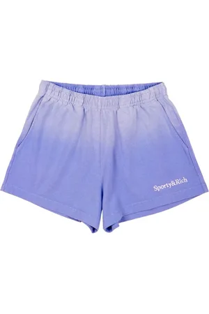 Sporty & Rich Serif Disco-shorts med logo