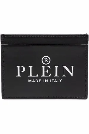 Philipp Plein Kortholder i læder med logotryk