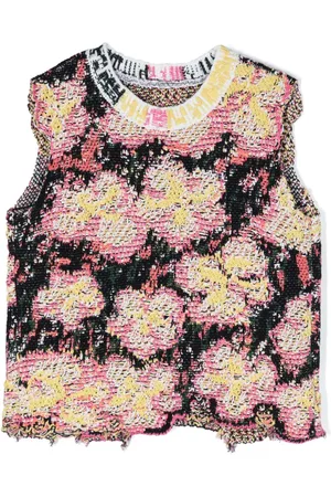 JNBY by JNBY Strikket vest i blomstret jacquard