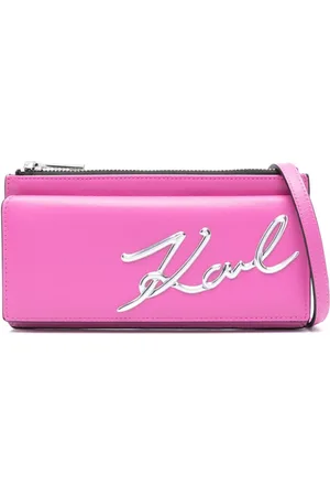 Karl Lagerfeld K/Signature crossbody-pung i læder