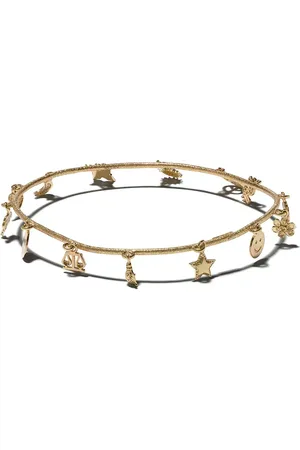 CAROLINA BUCCI Lucky Charm Florentine armbånd i 18 karat guld