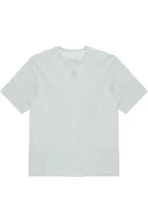 Marine Serre T-shirt med halvmåne-applikation
