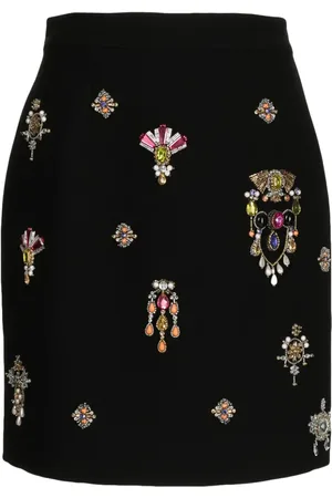 Zuhair Murad Kort nederdel med juveludsmykning