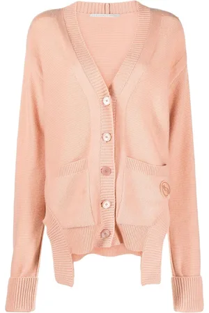 Stella McCartney Asymmetrisk cardigan i kashmir