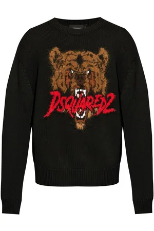 Dsquared2 Intarsiastrikket trøje