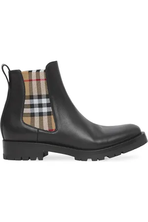 Burberry Chelsea støvler med ternet panel
