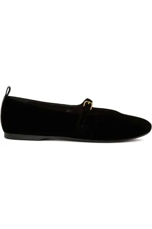 J.W.Anderson Ballerinaer med velour-finish og rem
