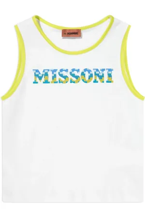 Missoni ærmeløs T-shirt med logotryk