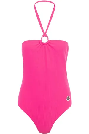 Moncler Badedragt med halterneck og logoapplikation