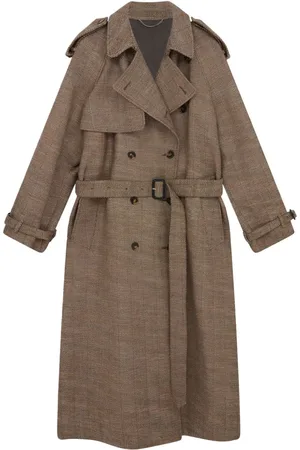 Stella McCartney Sildebensmønstret trenchcoat