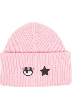 Chiara Ferragni Ribbet hue med logomærke