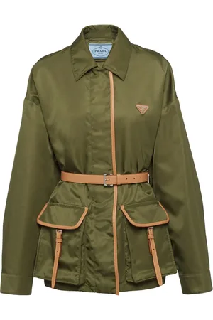 Prada Re-Nylon jakke med bælte