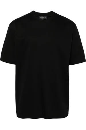 MAN ON THE BOON. Glossy T-shirt med rund hals