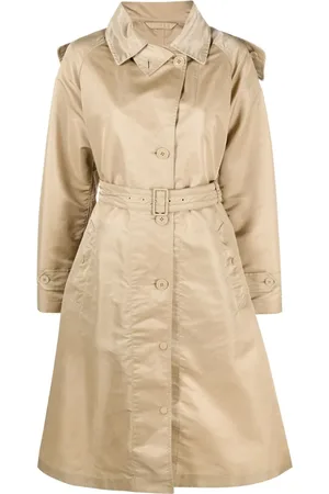 Moncler Trenchcoat med hætte og bælte