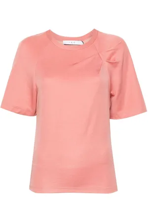 IRO Umae T-shirt med plisseret detalje