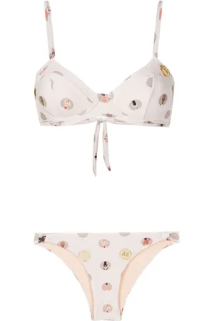 AMIR SLAMA Bikini i to dele med grafisk tryk