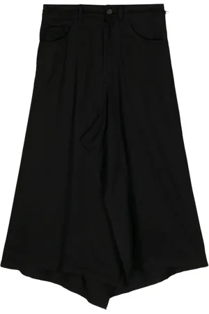YOHJI YAMAMOTO Mellemlang skjorte med asymmetrisk kant