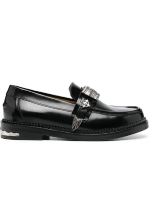 TOGA PULLA Loafers i læder med spændedetalje