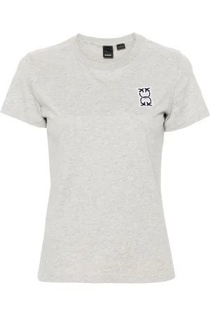 Pinko T-shirt med logomærke
