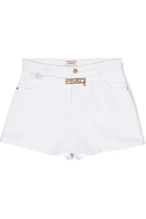 Pinko Denimshorts med bælte og logospænde