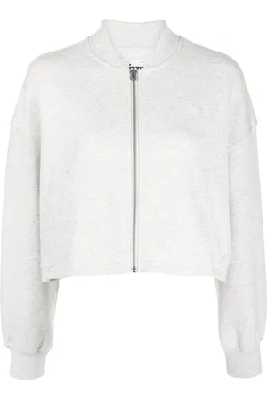 Izzue Sweatshirt med applikationer og lynlås
