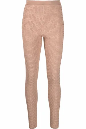 Balmain Leggings med præget monogram