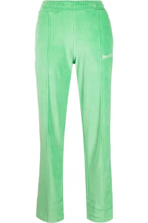 Sporty & Rich Joggingbukser i frotté-finish med logobroderi