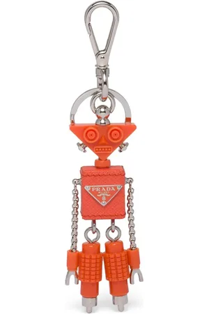 Prada Robot nøglering i saffiano-læder