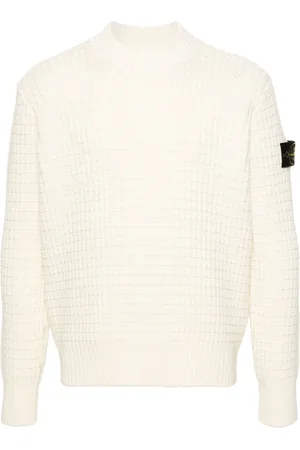 Stone Island Trøje i 3D-strik med kompasmærke