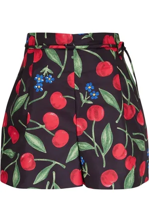 Carolina Herrera Shorts med kirsebær-tryk