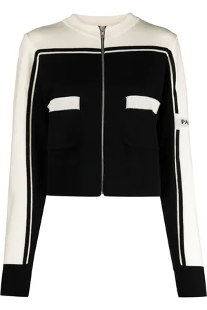 Palm Angels Intarsiastrikket cardigan med logo