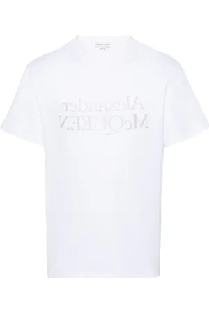 Alexander McQueen T-shirt med logotryk