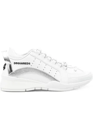 Dsquared2 Sneakers i læder med logobroderi