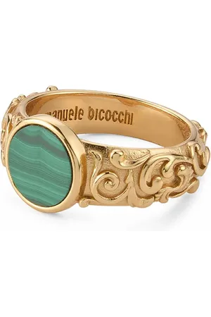 EMANUELE BICOCCHI Arabesque malachite-ring