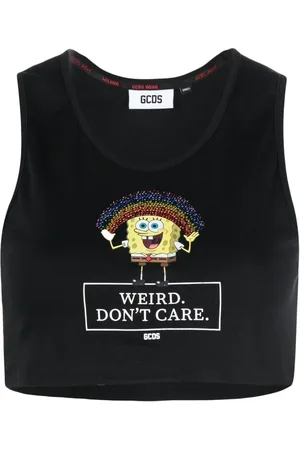 GCDS Cropped vest med grafisk tryk