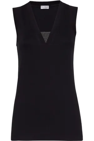 Brunello Cucinelli Monili tanktop med kædeudsmykning