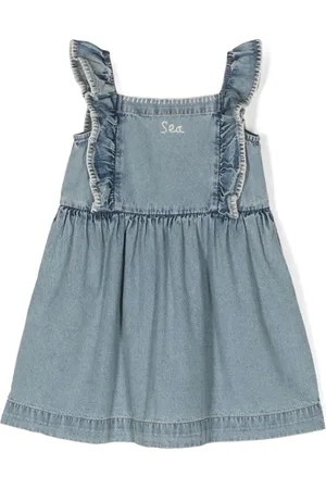 SEA Marion denimkjole med svaj