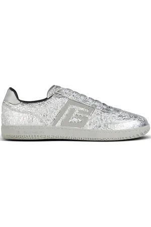 Balmain Swan sneakers i metallisk læder