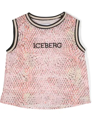 Iceberg Bel top med slangeskindstryk
