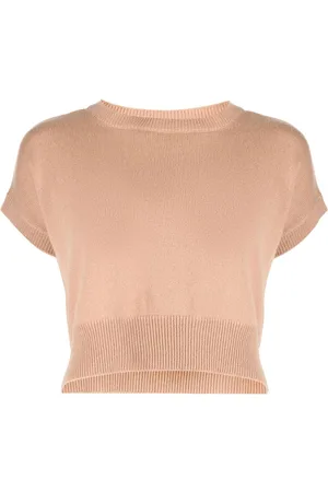 Teddy Cashmere Cropped ærmeløs Genova kashmirtrøje