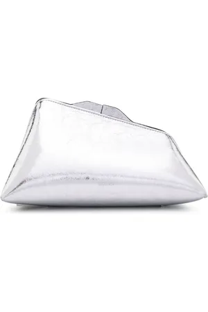The Attico 8.30pm clutch i læder med logotryk