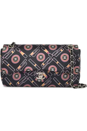 CHANEL Skuldertaske med dobbelt flaplukning fra 2005