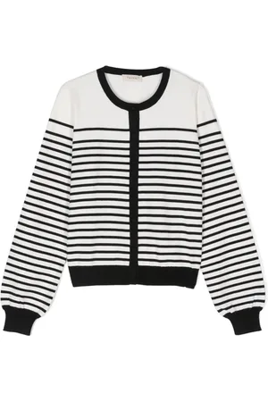 Twin-Set Intarsia-cardigan med logo