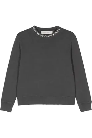 Golden Goose Sweatshirt med krystaludsmykning