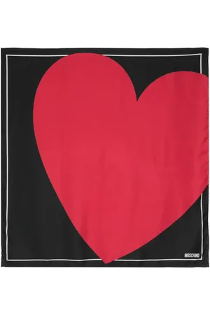 Moschino Tørklæde med hjertetryk