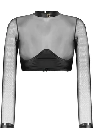 MAISON CLOSE Langærmet Chambre Noire top