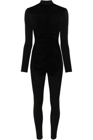 MAISON CLOSE Catsuit med høj hals og mesh-paneler